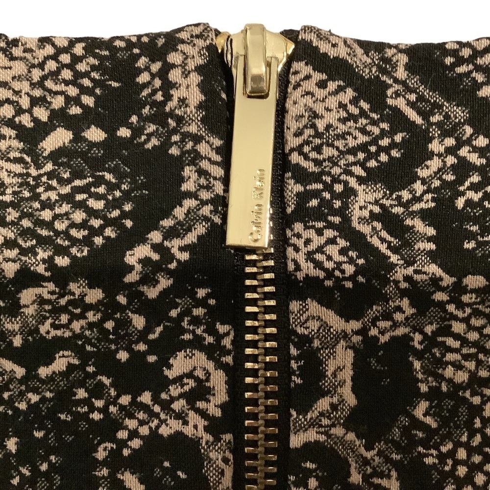CALVIN KLEIN Snakeskin Print Bodycon Dress - Size 2 - Picture 4 of 6